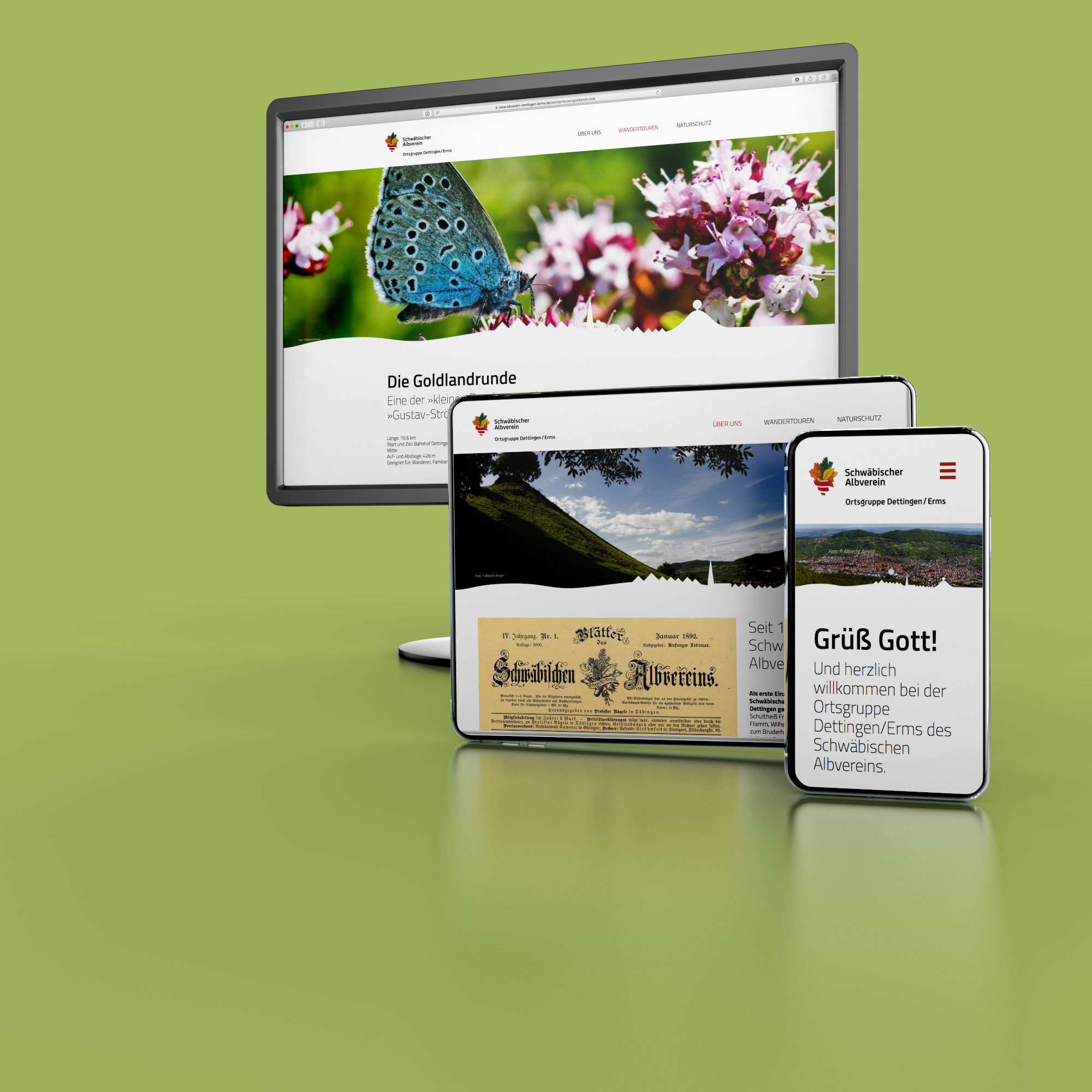 Webseite Ortsgruppe Schwäbischer Albverein Dettingen an der Erms